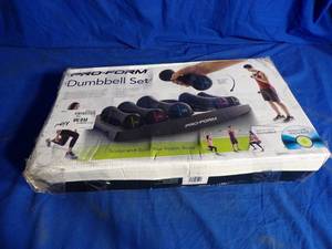 lot 95 image: New  Proform Dumbbell kit