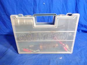 lot 136 image: Miscellaneous Lot Crimping Tool Wire Cutter Tester and Spark Plug Tool and Wiring Kit Pieces
