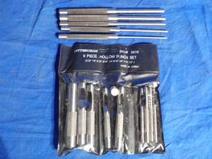 lot 149 image: Pittsburgh 9 Piece Hollow Punch Set