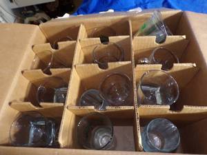 lot 156 image: Variety Lot of Glasses and Glass Measuring Cup and More
