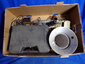 lot 159 image: Box Full of Miscellaneous Items (Adding Machine Drill Bit Set and More)