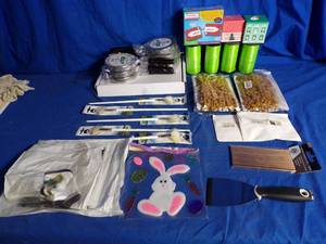 lot 184 image: Assortment of Arts and Crafts Supplies and Kitchen Items (All in Original Packaging)