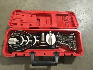 58 in. and 34 in. Drain Cleaning Drum Cable Head Attachment Kit by Milwaukee Customer Returns See Pictures