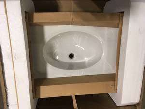 Ceramic Sink Bowl   Customer Returns See Pictures