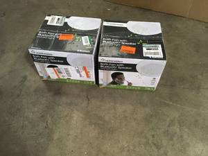 2 Lots of HOMEWERKS 80 CFM Ceiling Mount Bathroom Exhaust Fan with Bluetooth Speaker and LED Light  Customer Returns See Pictures