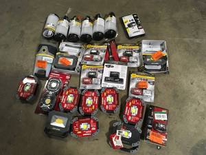 Lot  of assorted portable LED Lighting Various Models and Conditions  Customer Returns See Pictures