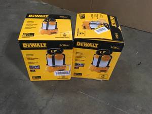 Lots of 2 DEWALT 13 hp. Aluminum Submersible Utility Pump  Customer Returns See Pictures