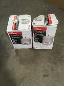 2 Lots of Everbilt 4.5 gal. Thermal Expansion Tank   Customer Returns See Pictures