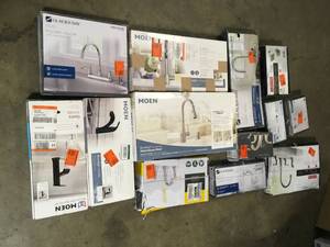 Lot of Assorted Branded Faucets Various Models and Conditions Customer Returns See Pictures