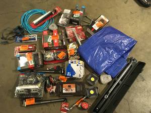 Lot of Mixed Hand Tools Hardware and Accessories Various Models and Conditions Customer Returns See Pictures