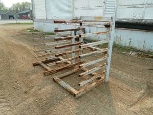 lot 10 image: Steel Sheeting Racks x 2