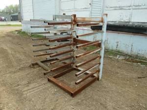 lot 13 image: Steel Sheeting Racks x 2