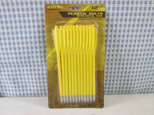 lot 134 image: (H-1) 12-Pack Pistol Crossbow Arrow...