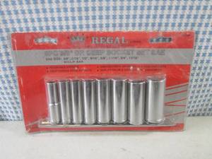 lot 168 image: (H-2) Regal 8pc 38 Drive Deep Soc...