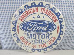 lot 191 image: (FS) Round Ford Motor Co Tin Sign...