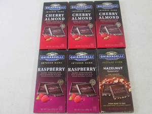 lot 270 image: (B-1) 6 Intense Dark Chocolate Bars...