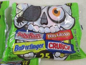 lot 296 image: (B-2) 3 Bags Assorted Bite Size Can...