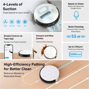 lot 13 image: TP-Link Tapo Robot Vacuum and Mop Combo