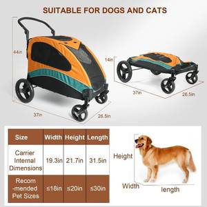 lot 26 image: Refhey Dog Stroller for Large Pets