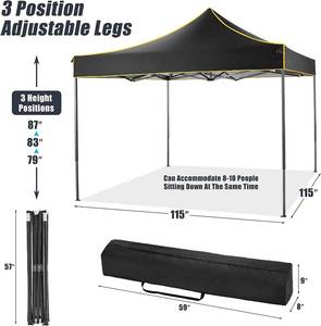 lot 39 image: Hoteel 10 X 10 Pop-Up Canopy Tent