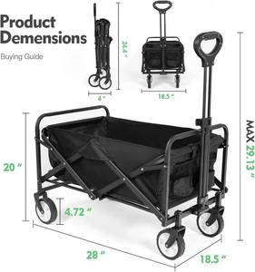 lot 40 image: Homgim Collapsible Folding Wagon