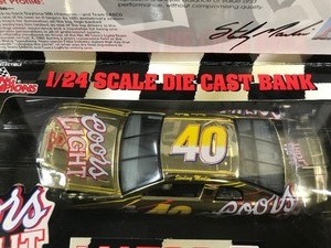 lot 254 image: 1998 Nascar Racing Champions  Matco Tools Racing Sterling Marlin #40  Coors Light 124 scale die cast coin bank stock car
