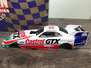 lot 275 image: 1998 NHRA Racing Action Platinum Series Collectibles John Force Mustang Funny Car  CASTROL 124 scale die cast