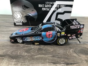 lot 277 image: 2000 NHRA Bruce Sarver Matco Tools Pontiac Funny Car 124 scale die cast