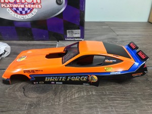 lot 281 image: NHRA Racing Action Platinum Series Collectibles 1978 Monza Funny Car John Force  Brute Force 124 scale die cast
