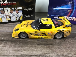 lot 284 image: 2001 Nascar Action Racing Collectibles RCCA Corvette Racing Andy Pilgrim  Dale Earnhardt  Dale Earnhardt Jr.  Kelly Collins #3 Corvette C5R  GM Goodwrench Service Plus Raced Version 118 scale die cast