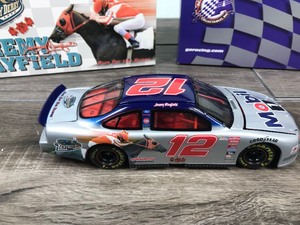 lot 287 image: 1999 Nascar Action Racing Collectibles Jeremy Mayfield Ford Taurus #12  Mobil 1  125th Kentucky Derby 124 scale die cast stock car