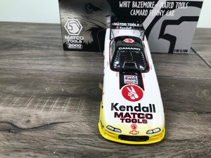 lot 290 image: 2000 NHRA Matco Tools Whit Bazemore Camaro Funny Car 124 scale die cast