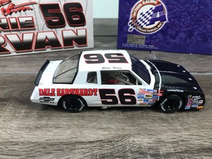 lot 299 image: 2000 Nascar Action Racing Collectible 1987 Monte Carlo Ernie Irvan #56  Dale Earnhardt Chevrolet 124 scale die cast stock car