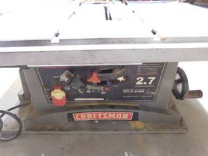 lot 100 image: Craftsman table saw