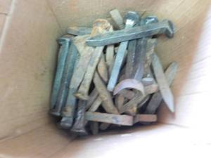 lot 128 image: Railroad nails
