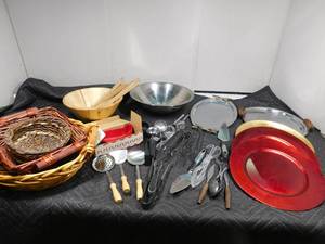 lot 136 image: Catering dishes and utensils