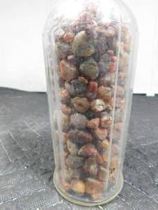 lot 202 image: 1 vintage bottle of agates