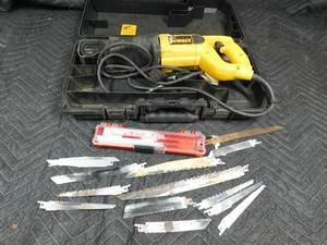 lot 233 image: Dewalt recipricating saw w blades