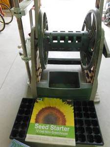 lot 245 image: Lawn cleats, pool ladder, seed starter trays, strawberry plantersand more