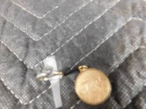 lot 187 image: 14K size 4 ring and charm