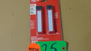 lot 25 image: Milwaukee 300 Lumens LED Magnetic Flood Light (2-Pack) Model # 2108P UPC Code #  045242751518