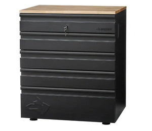 lot 3 image: Husky 3-Piece Heavy Duty Welded Steel Garage Storage System in Black (64 in. W x 81 in. H x 24 in. D) Model # HTC311010 UPC Code # 6926697052617