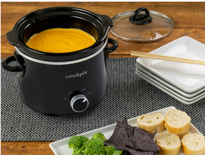 lot 75 image: Crock-Pot Crockpot 2-Quart Classic Slow Cooker, Small Slow Cooker, Black 048894040887