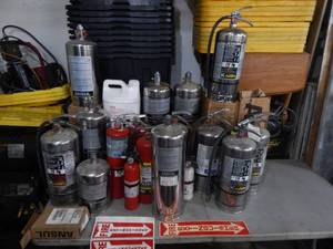 lot 14 image: Large Lot Of Fire Extinguishers