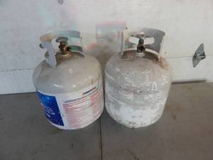 lot 22 image: 2-Empty 20 Lb. Propane Tanks