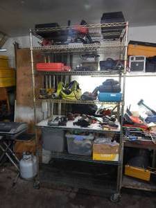 lot 46 image: Rolling Metro Rack (Not Contents) Rack Only