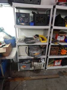 lot 47 image: 6 Plastic Shelf (Rack Only Not Contents)