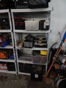 lot 49 image: 6 Plastic Shelf (Rack Only Not Contents)