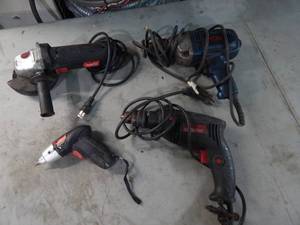 lot 91 image: Electric Drill & Angle Grinder Drill Master & Ryobi Brands