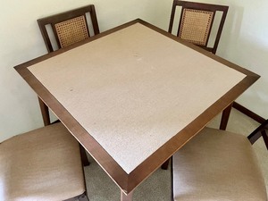 lot 157 image: Vintage Stakmore Folding Card Table and Chairs Set